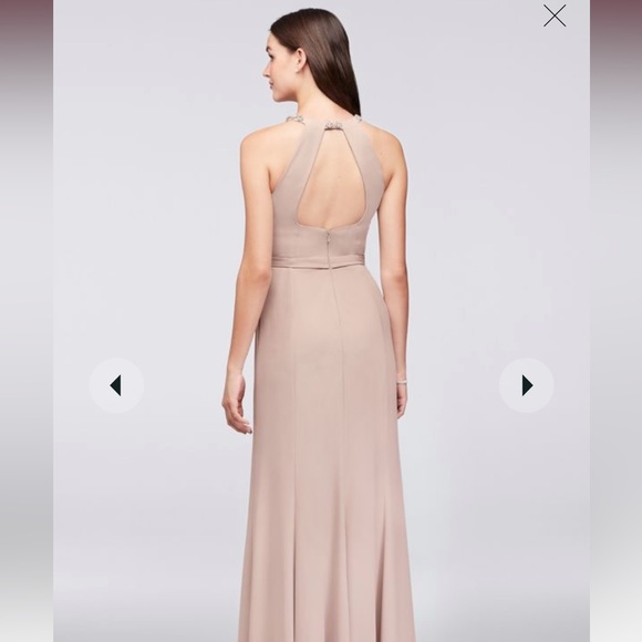 David’s Bridal Halter Bridesmaid Dress - Picture 8 of 8